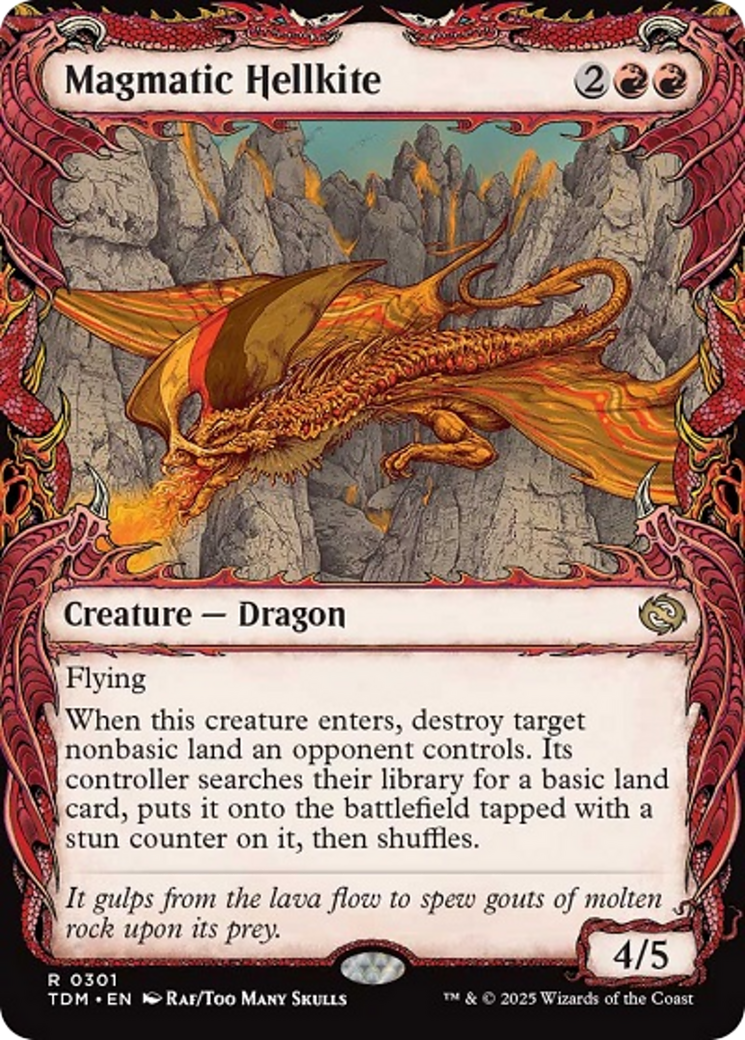 Magmatic Hellkite (Showcase) [Tarkir: Dragonstorm] | Exor Games Dartmouth