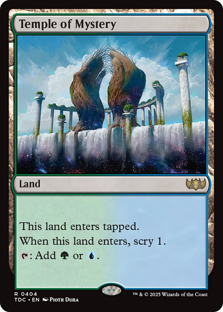 Temple of Mystery [Tarkir: Dragonstorm Commander] | Exor Games Dartmouth