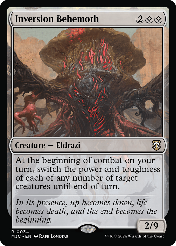 Inversion Behemoth (Ripple Foil) [Modern Horizons 3 Commander] | Exor Games Dartmouth