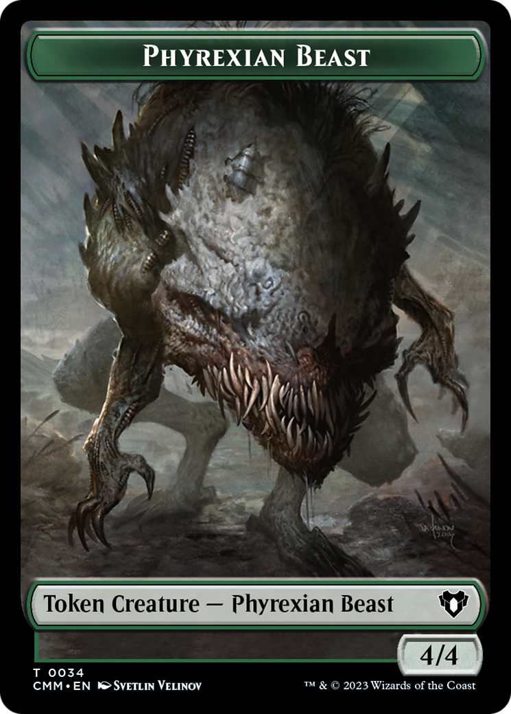 Phyrexian Beast Token [Commander Masters Tokens] | Exor Games Dartmouth