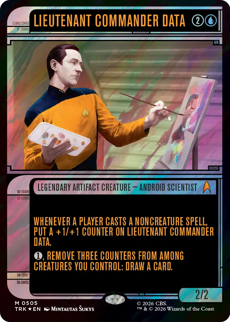 Lieutenant Commander Data (Showcase) (Surge Foil) [Star Trek] | Exor Games Dartmouth
