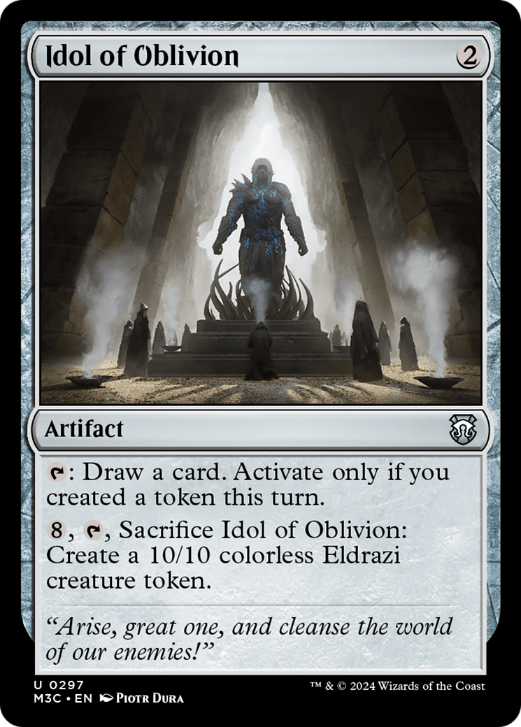 Idol of Oblivion (Ripple Foil) [Modern Horizons 3 Commander] | Exor Games Dartmouth