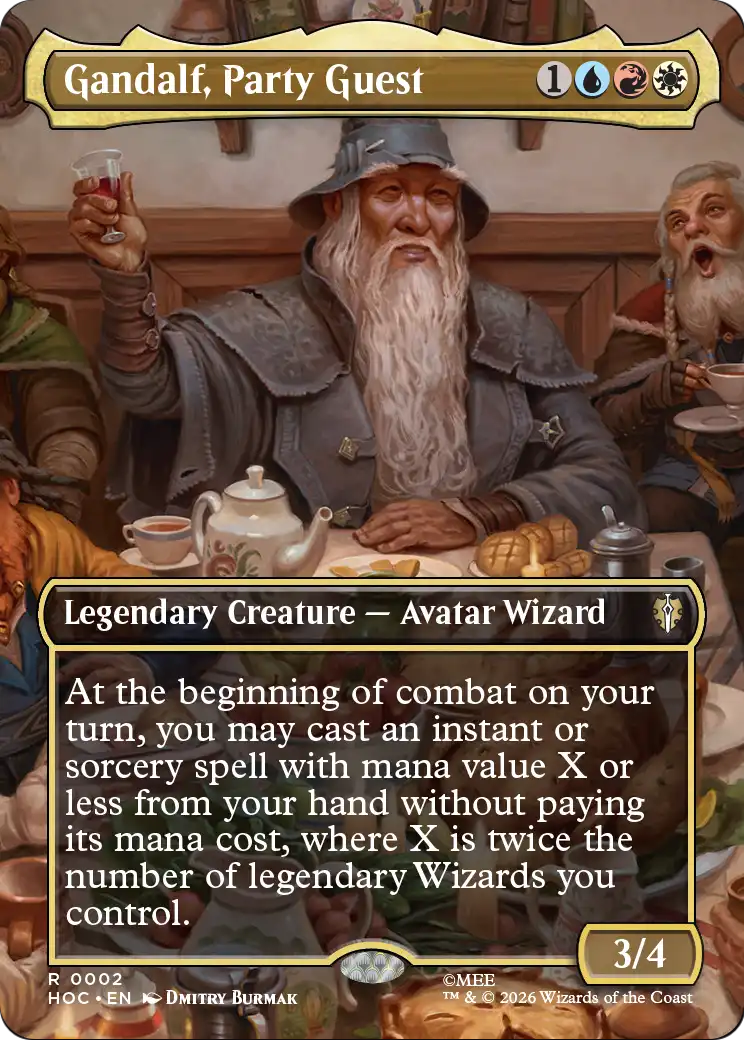 Gandalf, Party Guest (Borderless) [The Hobbit: Eternal-Legal] | Exor Games Dartmouth