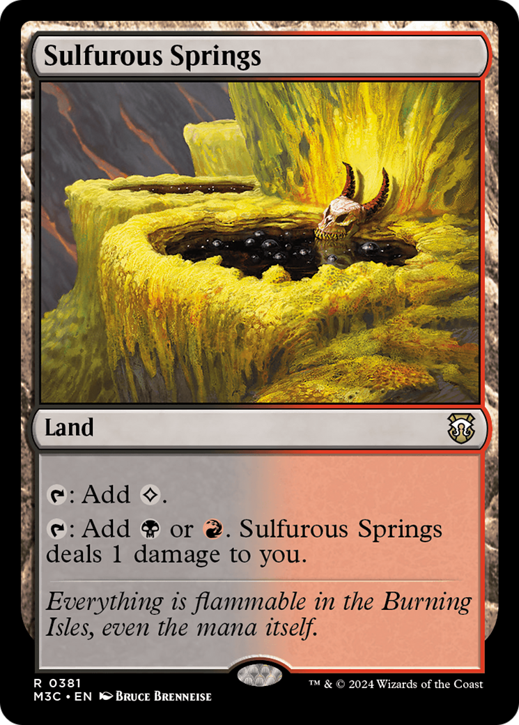 Sulfurous Springs (Ripple Foil) [Modern Horizons 3 Commander] | Exor Games Dartmouth