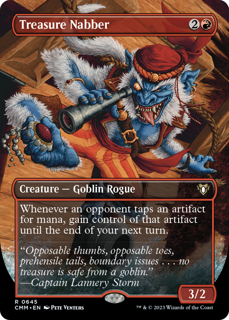 Treasure Nabber (Borderless Alternate Art) [Commander Masters] | Exor Games Dartmouth