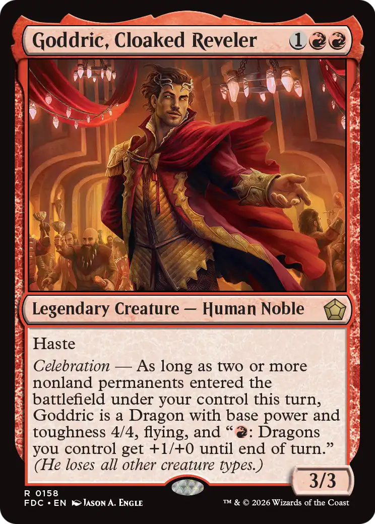 Goddric, Cloaked Reveler [Foundations Commander] | Exor Games Dartmouth