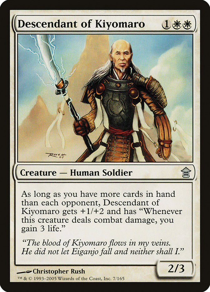 Descendant of Kiyomaro [Saviors of Kamigawa] | Exor Games Dartmouth