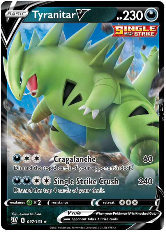 Tyranitar V (097/163) [Sword & Shield: Battle Styles] | Exor Games Dartmouth