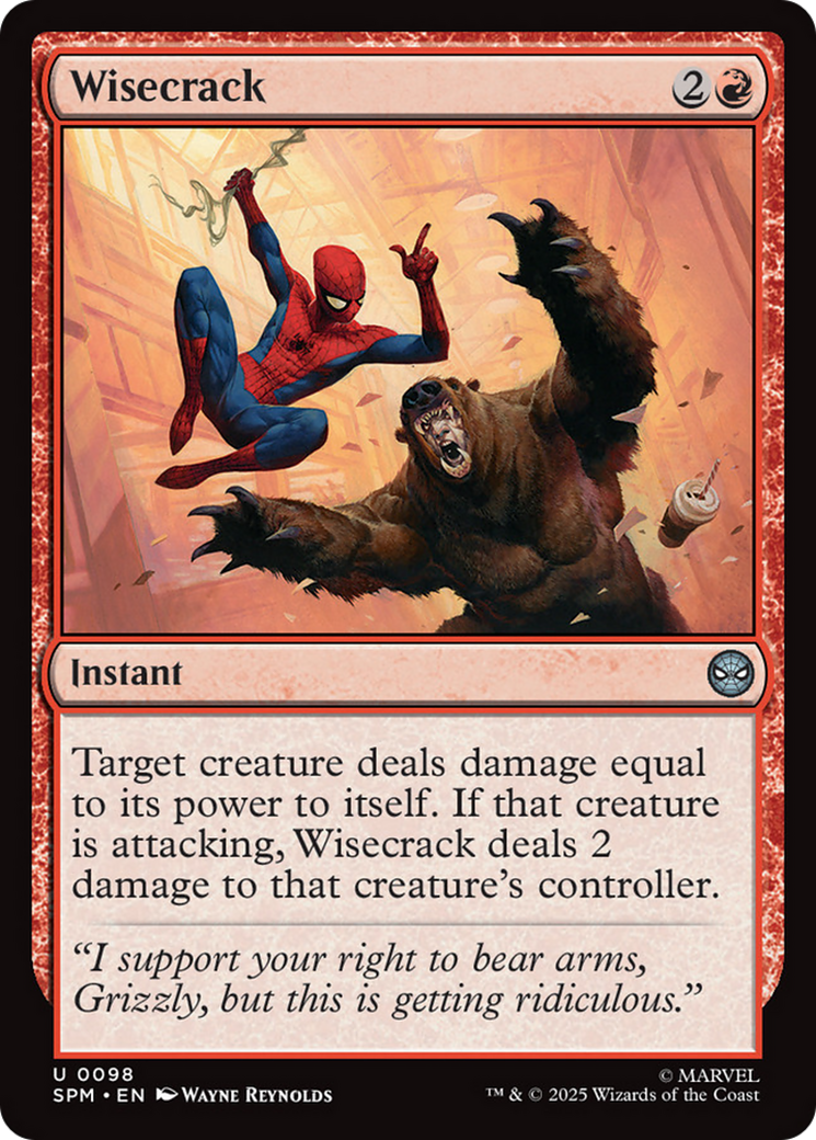 Wisecrack [Marvel's Spider-Man] | Exor Games Dartmouth
