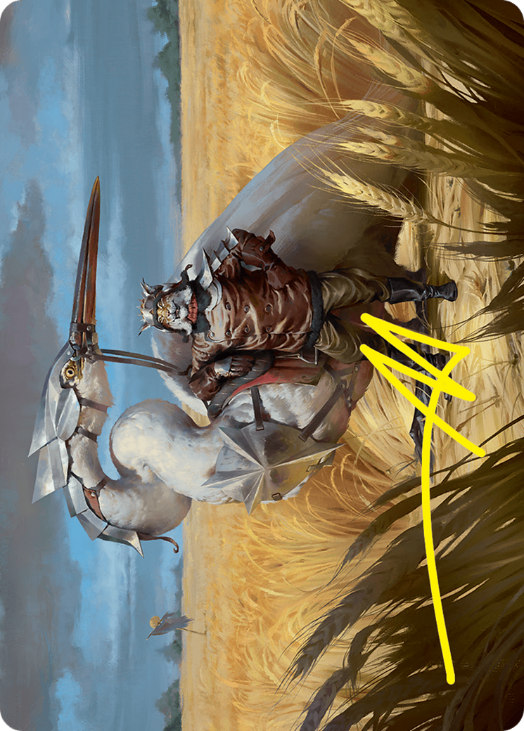 Skyknight Squire Art Card (4/54) (Gold-Stamped Signature) [Foundations Art Series] | Exor Games Dartmouth