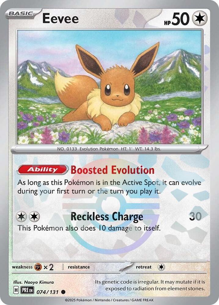 Eevee (074/131) (Poke Ball Pattern) [Scarlet & Violet: Prismatic Evolutions] | Exor Games Dartmouth