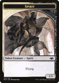 Spirit // Golem Double-Sided Token [Modern Horizons Tokens] | Exor Games Dartmouth