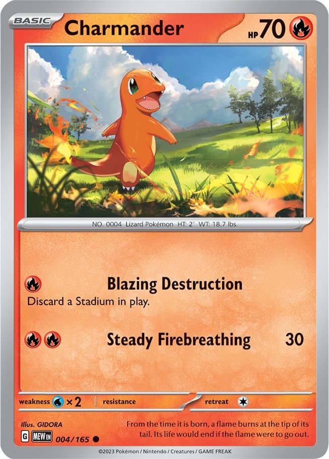 Charmander (004/165) [Scarlet & Violet: 151] | Exor Games Dartmouth