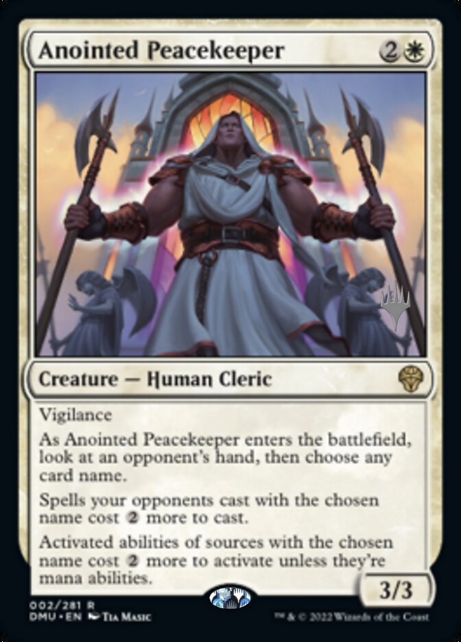 Anointed Peacekeeper (Promo Pack) [Dominaria United Promos] | Exor Games Dartmouth