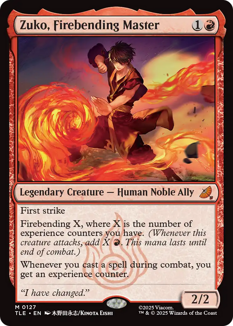 Zuko, Firebending Master [Avatar: The Last Airbender: Eternal-Legal] | Exor Games Dartmouth