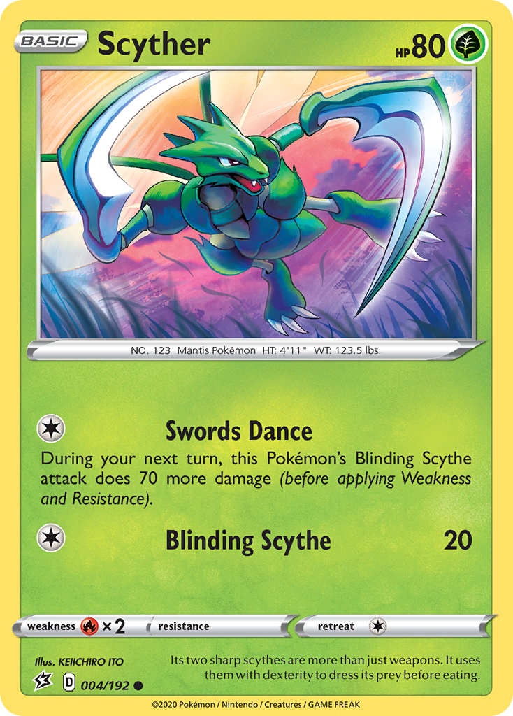 Scyther (004/192) [Sword & Shield: Rebel Clash] | Exor Games Dartmouth