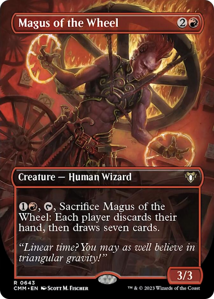 Magus of the Wheel (Borderless Alternate Art) [Commander Masters] | Exor Games Dartmouth