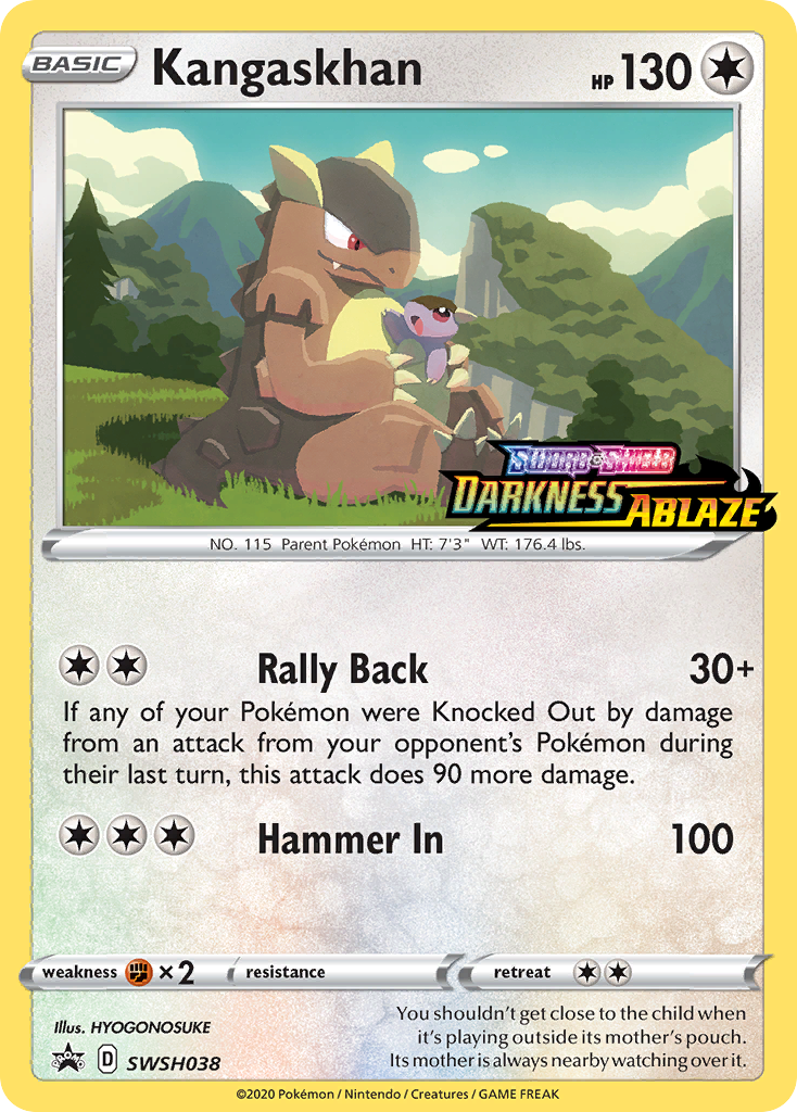 Kangaskhan (SWSH038) (Prerelease Promo) [Sword & Shield: Black Star Promos] | Exor Games Dartmouth
