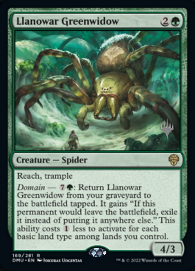 Llanowar Greenwidow (Promo Pack) [Dominaria United Promos] | Exor Games Dartmouth