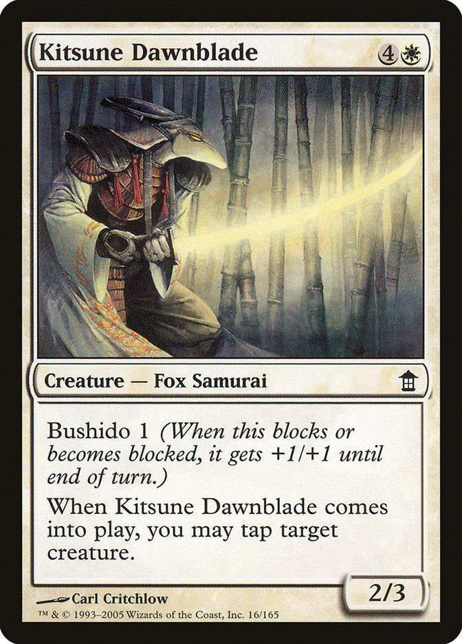 Kitsune Dawnblade [Saviors of Kamigawa] | Exor Games Dartmouth