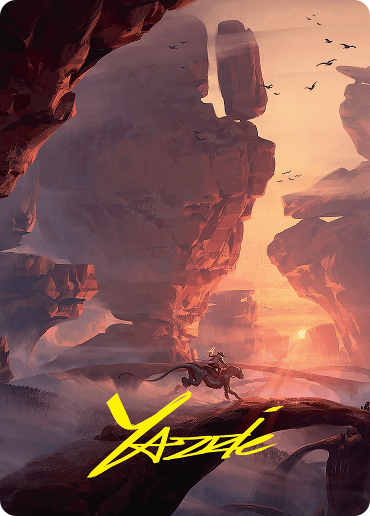 Mountain Art Card (24/54) (Gold-Stamped Signature) [Foundations Art Series] | Exor Games Dartmouth