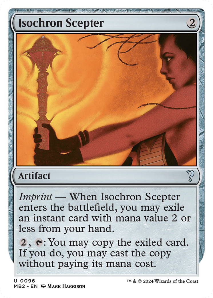Isochron Scepter (White Border) [Mystery Booster 2] | Exor Games Dartmouth
