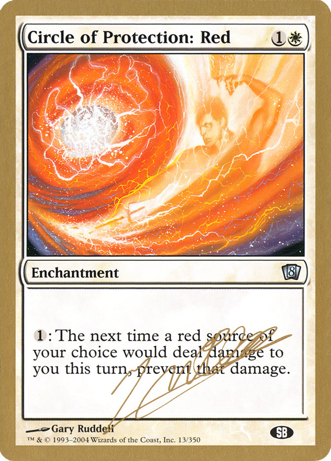Circle of Protection: Red (Julien Nuijten) (SB) [World Championship Decks 2004] | Exor Games Dartmouth
