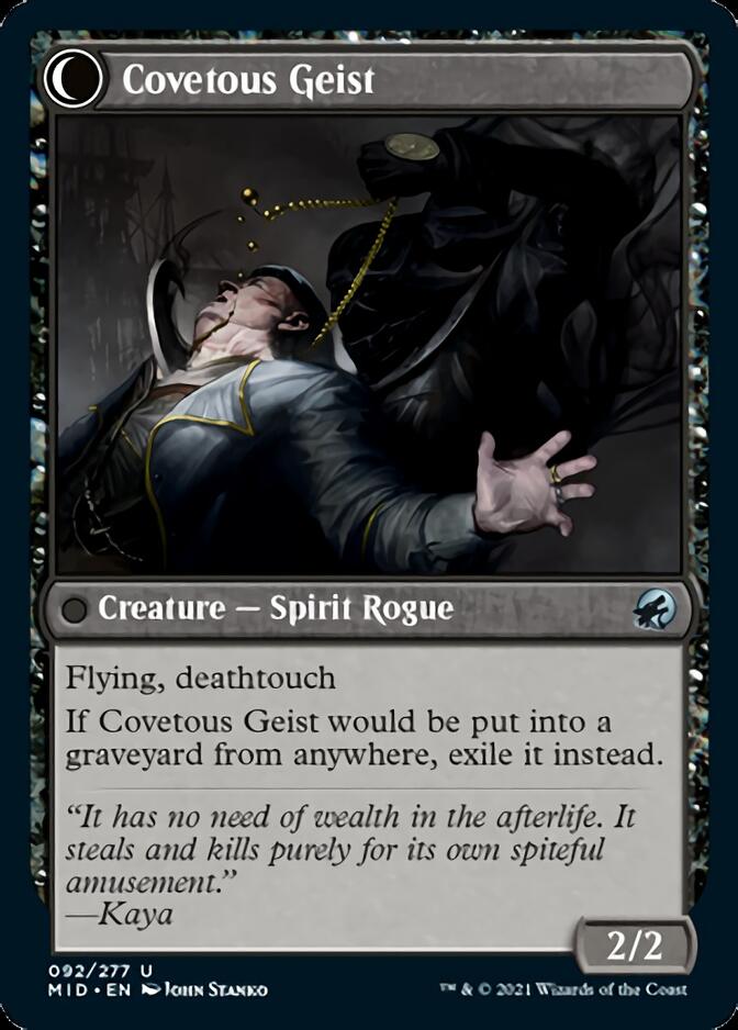 Covert Cutpurse // Covetous Geist [Innistrad: Midnight Hunt] | Exor Games Dartmouth