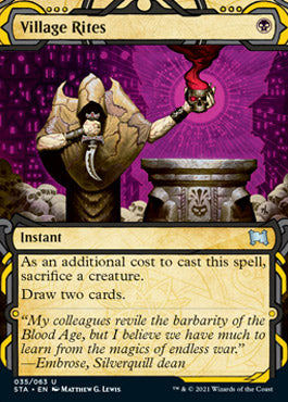 Village Rites (Foil Etched) [Strixhaven: Mystical Archive] | Exor Games Dartmouth