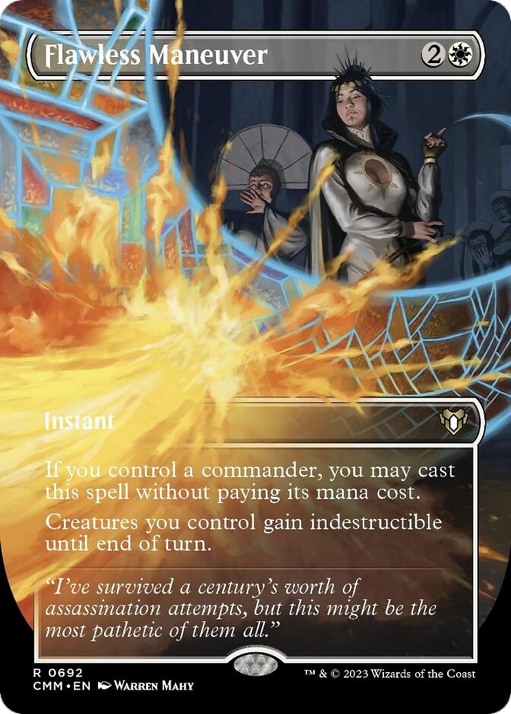 Flawless Maneuver (Borderless Alternate Art) [Commander Masters] | Exor Games Dartmouth