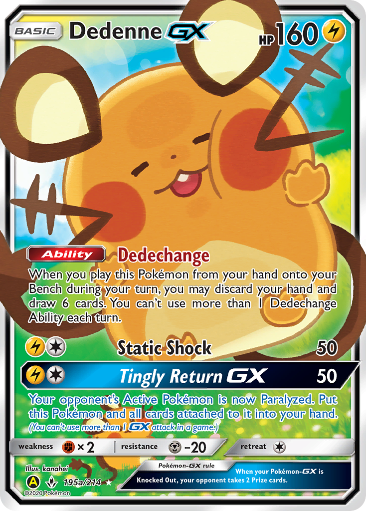 Dedenne GX (195a/214) [Alternate Art Promos] | Exor Games Dartmouth