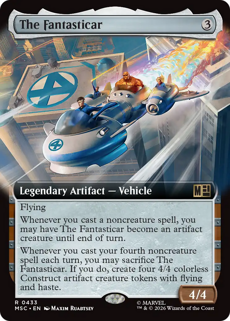 The Fantasticar (Extended Art) [Marvel Super Heroes Commander] | Exor Games Dartmouth