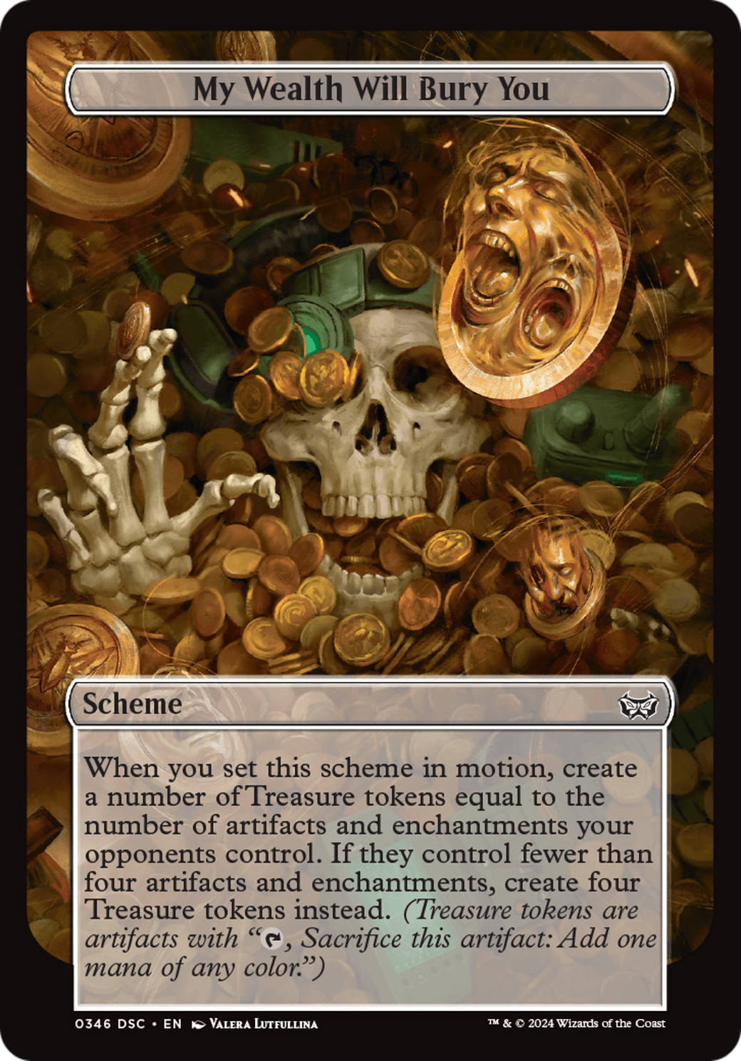 My Wealth Will Bury You (Full Art) [Duskmourn: Archenemy] | Exor Games Dartmouth