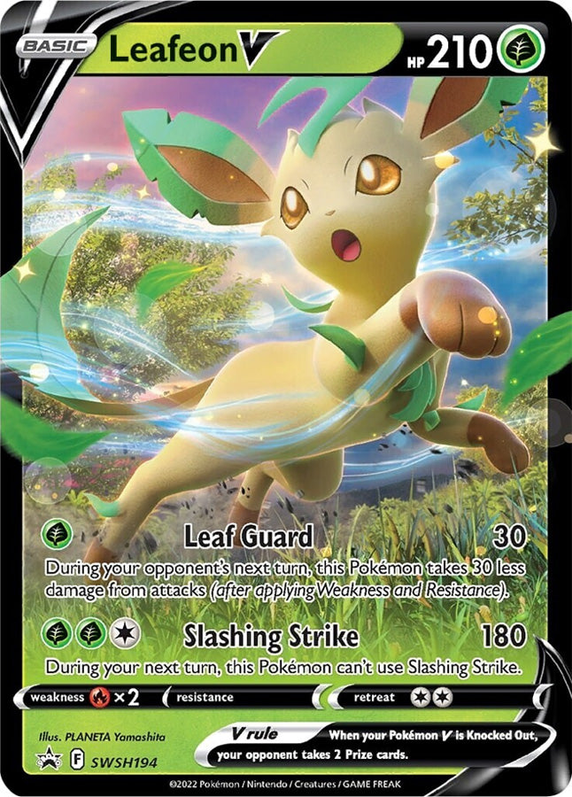 Leafeon V (SWSH194) [Sword & Shield: Black Star Promos] | Exor Games Dartmouth