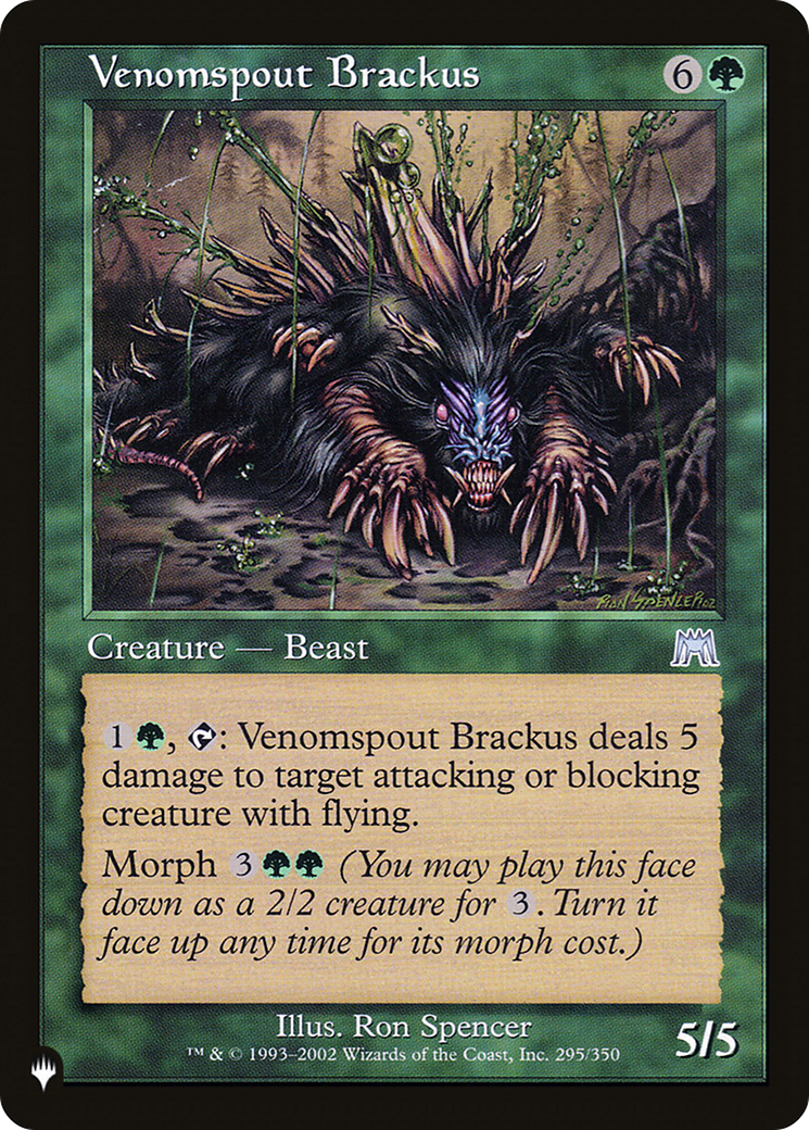 Venomspout Brackus [The List Reprints] | Exor Games Dartmouth