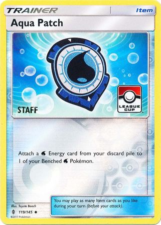 Aqua Patch (119/145) (League Promo Staff) [Sun & Moon: Guardians Rising] | Exor Games Dartmouth