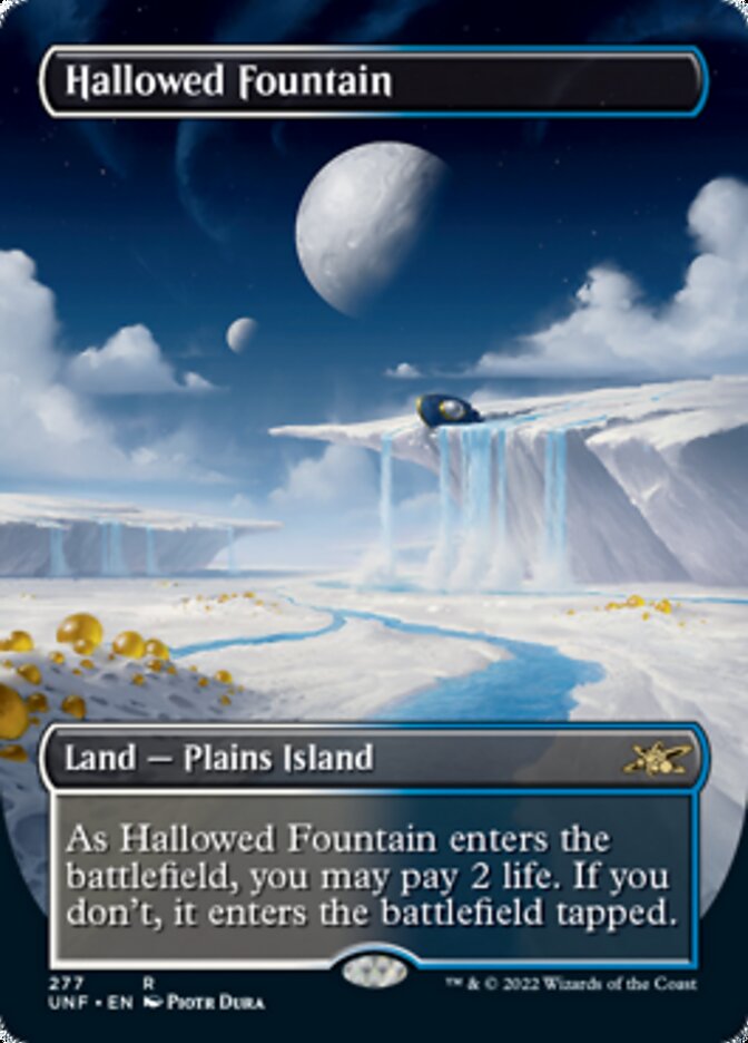 Hallowed Fountain (Borderless) [Unfinity] | Exor Games Dartmouth