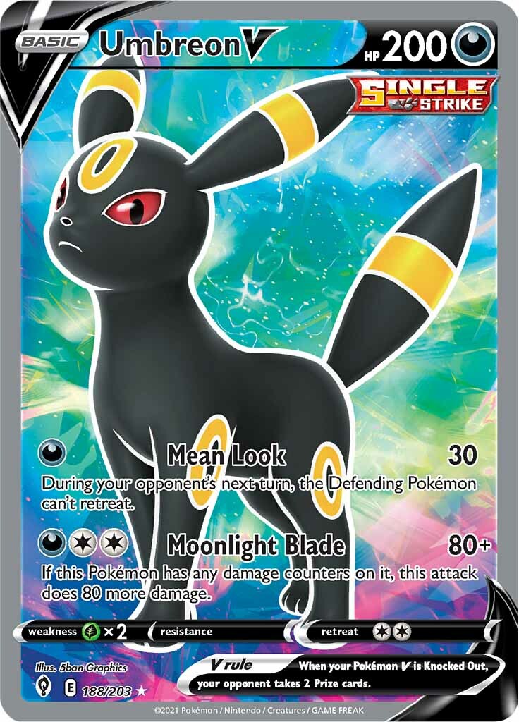 Umbreon V (188/203) [Sword & Shield: Evolving Skies] | Exor Games Dartmouth