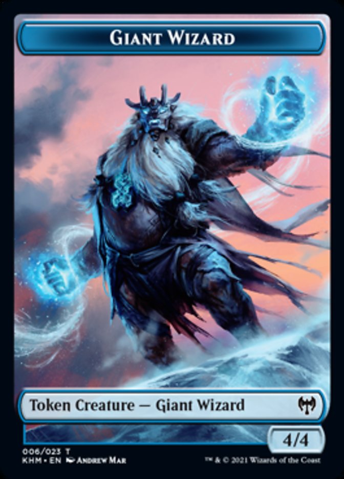 Giant Wizard Token [Kaldheim Tokens] | Exor Games Dartmouth