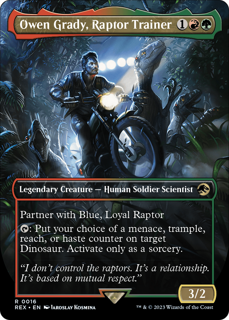 Owen Grady, Raptor Trainer (Borderless) [Jurassic World Collection] | Exor Games Dartmouth