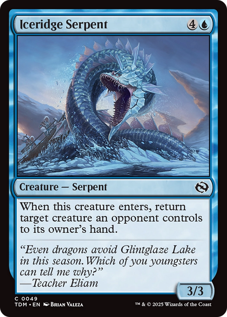 Iceridge Serpent [Tarkir: Dragonstorm] | Exor Games Dartmouth