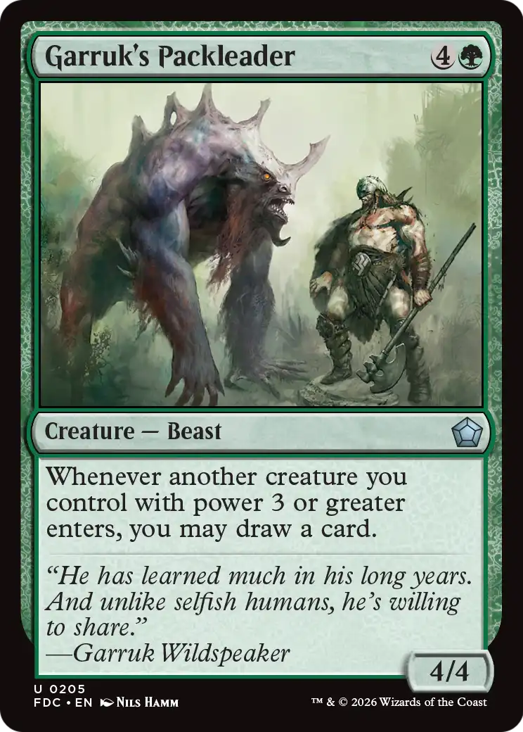 Garruk's Packleader [Foundations Commander] | Exor Games Dartmouth