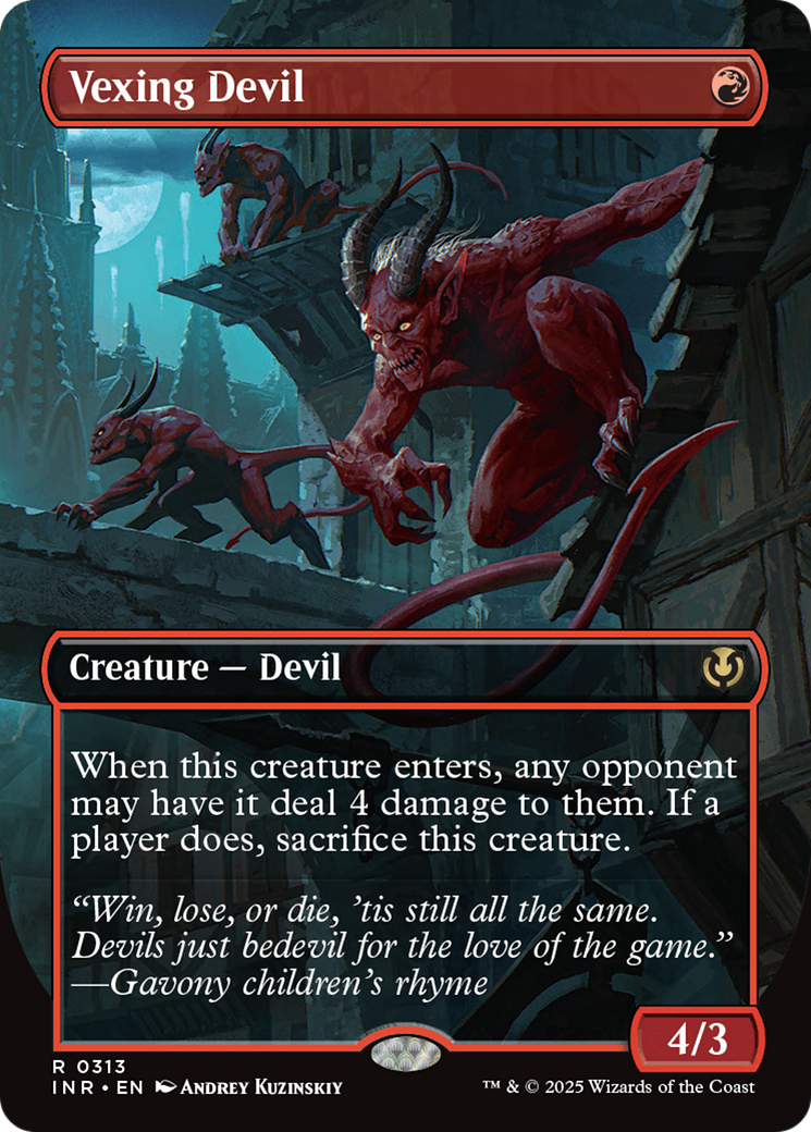 Vexing Devil (Borderless) [Innistrad Remastered] | Exor Games Dartmouth