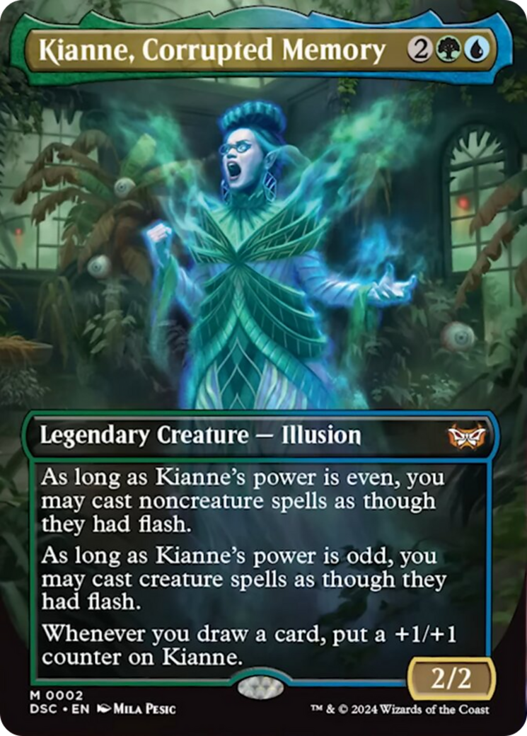 Kianne, Corrupted Memory (Borderless) [Duskmourn: House of Horror Commander] | Exor Games Dartmouth