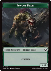 Goat // Fungus Beast Double-Sided Token [Secrets of Strixhaven Commander Tokens] | Exor Games Dartmouth