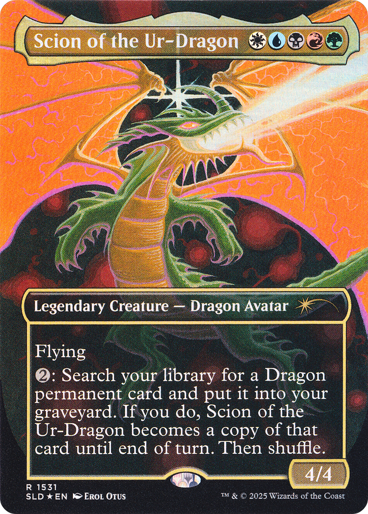 Scion of the Ur-Dragon (Rainbow Foil) [Secret Lair Drop Series] | Exor Games Dartmouth
