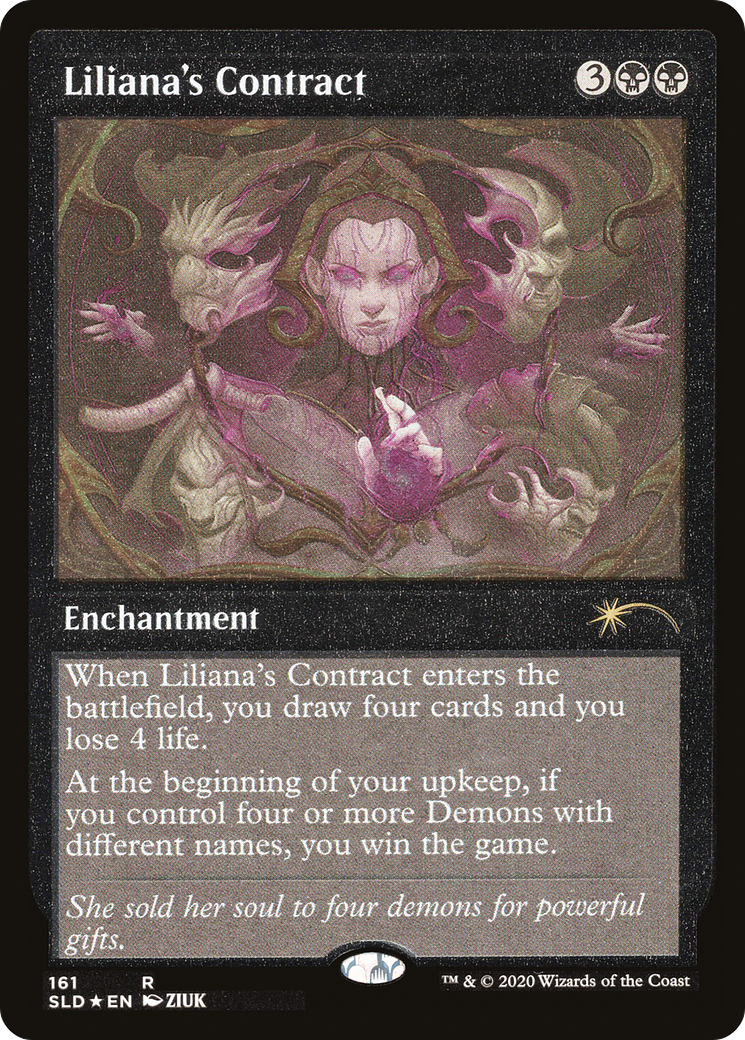 Liliana's Contract (Foil Etched) [Secret Lair Drop Series] | Exor Games Dartmouth