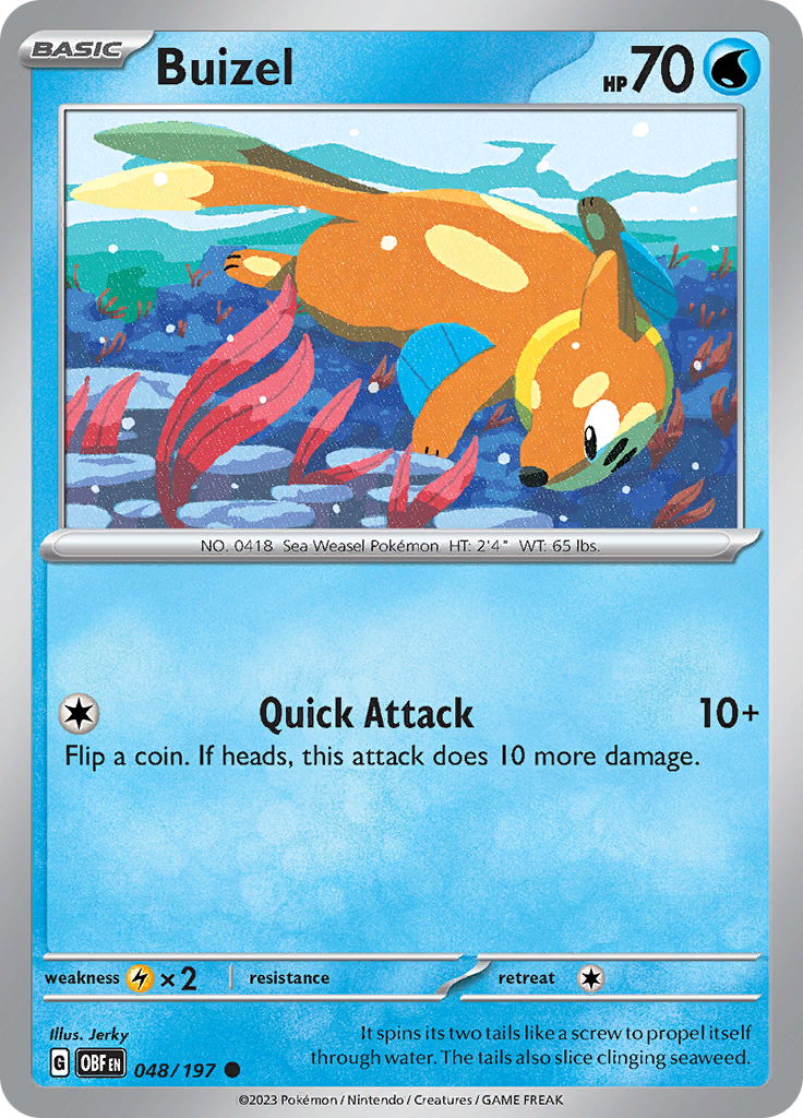 Buizel (048/197) [Scarlet & Violet: Obsidian Flames] | Exor Games Dartmouth