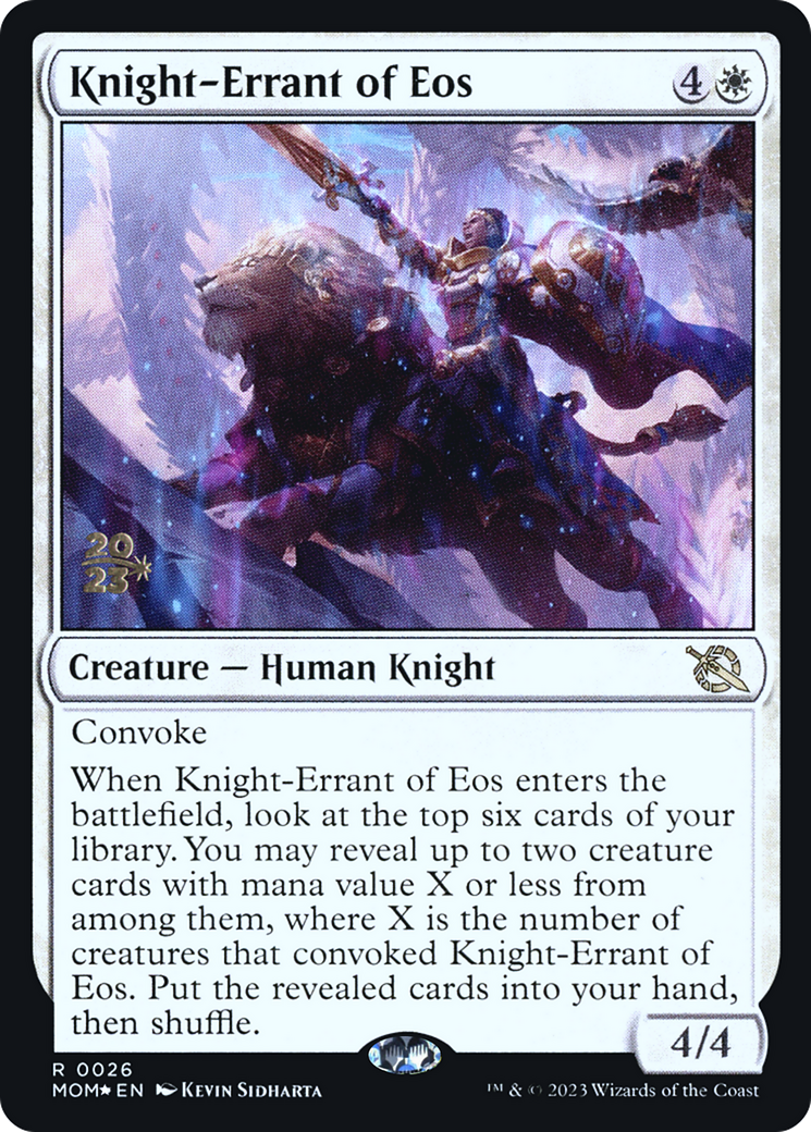 Knight-Errant of Eos [March of the Machine Prerelease Promos] | Exor Games Dartmouth