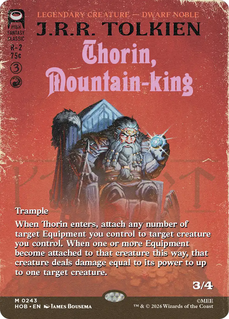 Thorin, Mountain-king (Borderless) [The Hobbit] | Exor Games Dartmouth